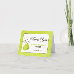Tarjeta De Agradecimiento El casarse le agradece cardar pares perfectos del