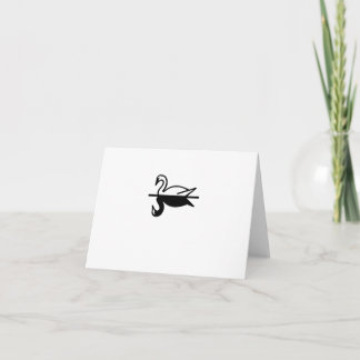 Tarjeta De Agradecimiento El casarse parisiense de Deco le agradece
