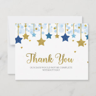 Tarjeta De Agradecimiento El centelleo de Twnikle poca estrella le agradece