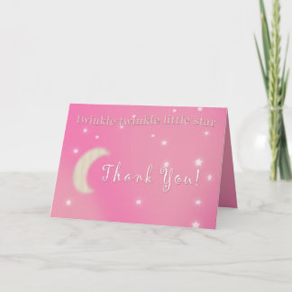 Tarjeta De Agradecimiento El centelleo del centelleo poca estrella Baby