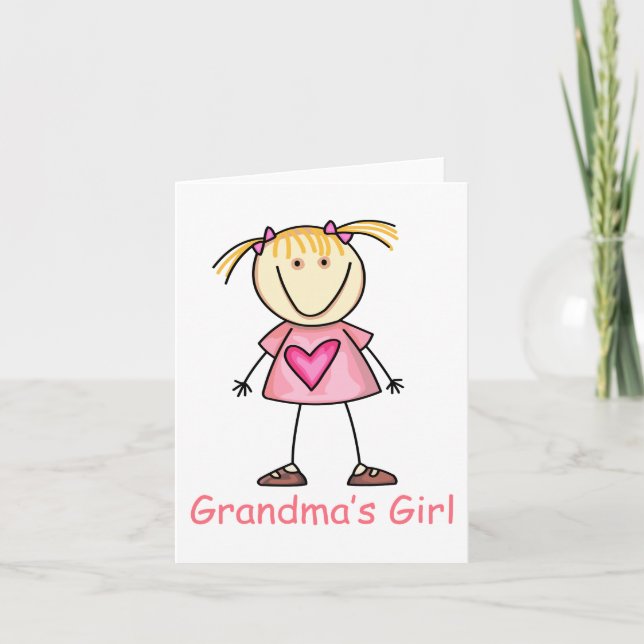 Tarjeta De Agradecimiento El Chica de la abuela (Anverso)