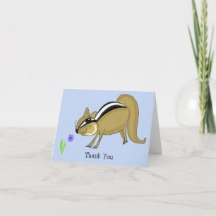 Tarjeta De Agradecimiento El Chipmunk disimulado le agradece