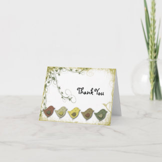 Tarjeta De Agradecimiento El chirrido le agradece cardar