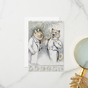 Tarjeta De Agradecimiento El Chiste después de la cena de Louis Wain