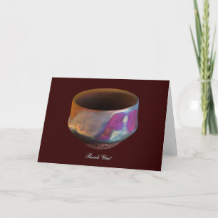 Tarjeta De Agradecimiento El cobre Matt Raku - Gracias