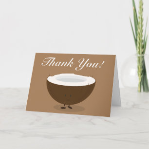 Tarjeta De Agradecimiento El coco sonriente le agradece
