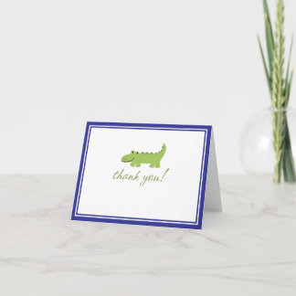 Tarjeta De Agradecimiento El cocodrilo de muy buen gusto le agradece
