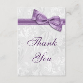 Tarjeta De Agradecimiento El damasco blanco y el falso arco le agradecen
