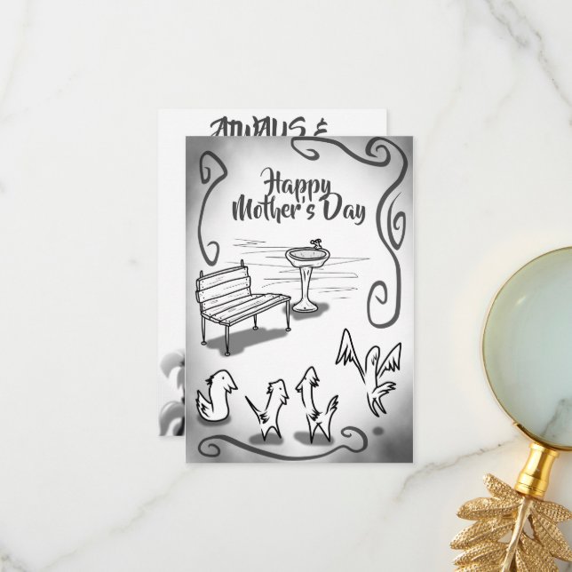 TARJETA DE AGRADECIMIENTO EL DÍA DE LA MADRE SIEMPRE (Anverso/Reverso In Situ)