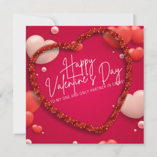 Tarjeta De Agradecimiento El día de San Valentín gracias Dios