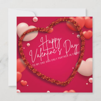 Tarjeta De Agradecimiento El día de San Valentín gracias Dios