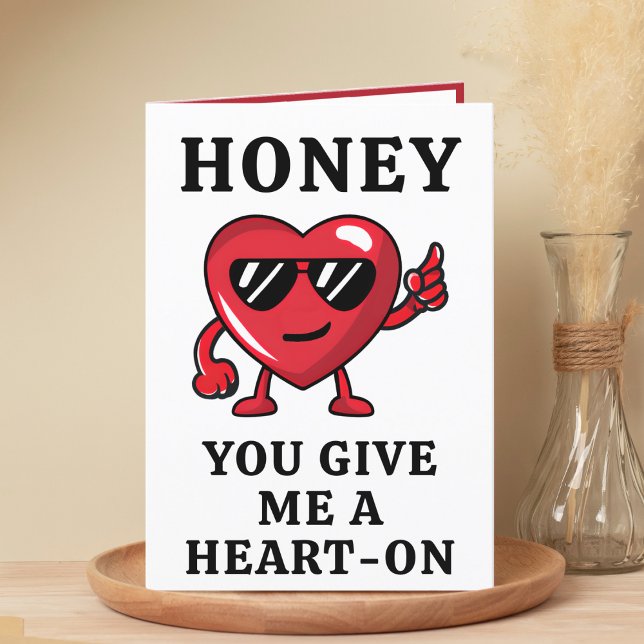 Tarjeta De Agradecimiento El día de San Valentín Naughty Heart Funny Feliz c (Funny Naughty Heart Valentine's Day Happy Birthday Thank You Card)