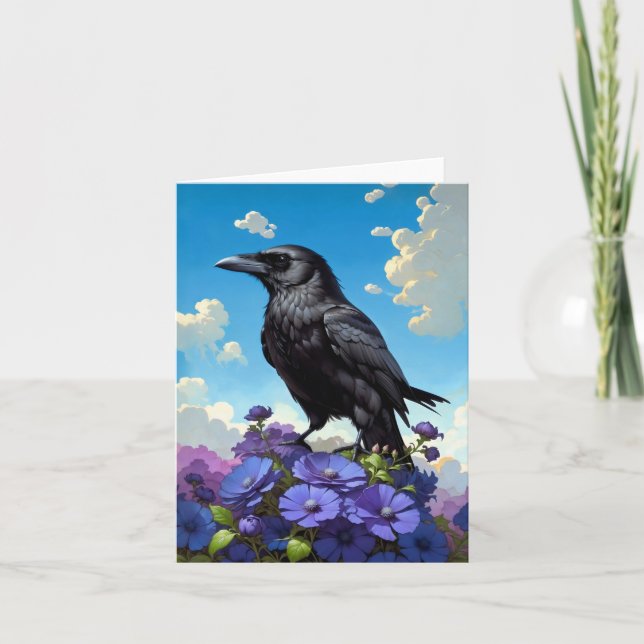 Tarjeta De Agradecimiento el día del cuervo (Anverso)