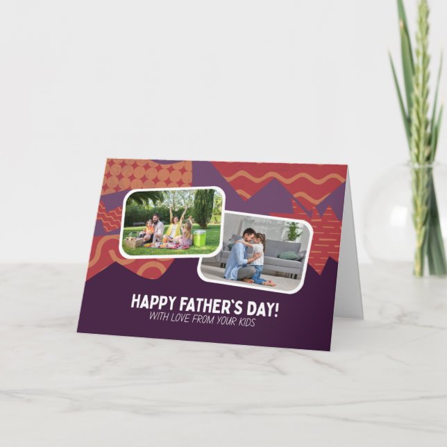Tarjeta De Agradecimiento El día perfecto para el padre (Anverso)