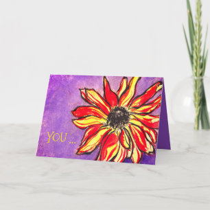 Tarjeta De Agradecimiento * El diseño de Rudbeckia O, TÚ... eres alguien esp
