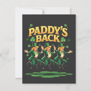 Tarjeta De Agradecimiento El divertido día de San Patricio de Trump vuelve c