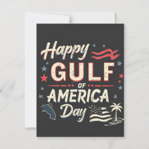 Tarjeta De Agradecimiento El divertido patriótico del Golfo de Estados Unido