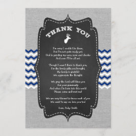 Tarjeta De Agradecimiento El dólar Baby Shower le agradece observar con el