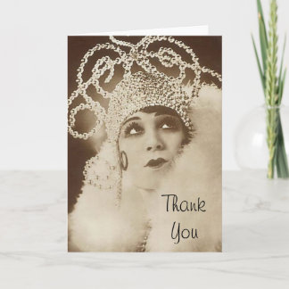 Tarjeta De Agradecimiento El drama retro le agradece