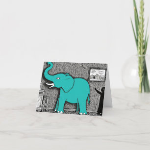 Tarjeta De Agradecimiento El Elefante De La Habitación