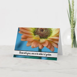 Tarjeta De Agradecimiento El elegante florecimiento de la naturaleza