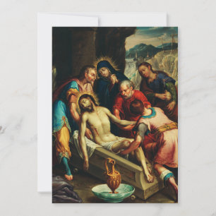 Tarjeta De Agradecimiento El entierro de Cristo Juan Rodríguez Juarez
