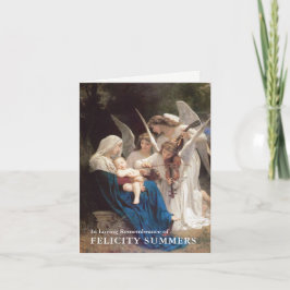 Tarjeta De Agradecimiento El entierro le agradece carda la canción del | de