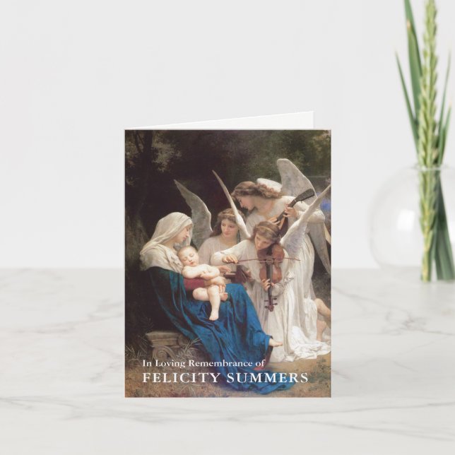 Tarjeta De Agradecimiento El entierro le agradece carda la canción del | de (Anverso)