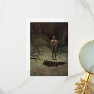 Tarjeta De Agradecimiento El entierro silencioso de Newell Convers Wyeth