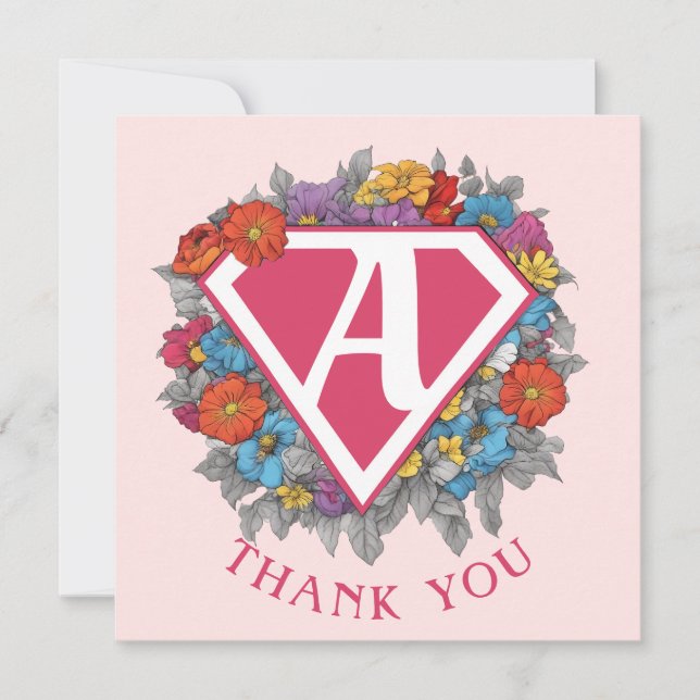 Tarjeta De Agradecimiento El envejecimiento es un cumpleaños de superpotenci (Anverso)