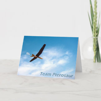 Tarjeta De Agradecimiento El equipo Pterosaur le agradece cardar