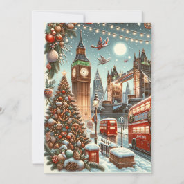 Tarjeta De Agradecimiento El esplendor festivo de Londres - Vibrante auto de
