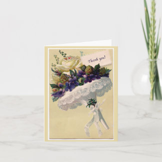Tarjeta De Agradecimiento El estilo del Victorian le agradece cardar con