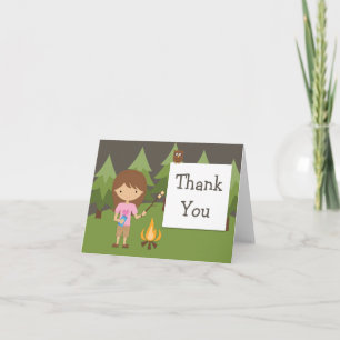 Tarjeta De Agradecimiento El fiesta que acampa le agradece