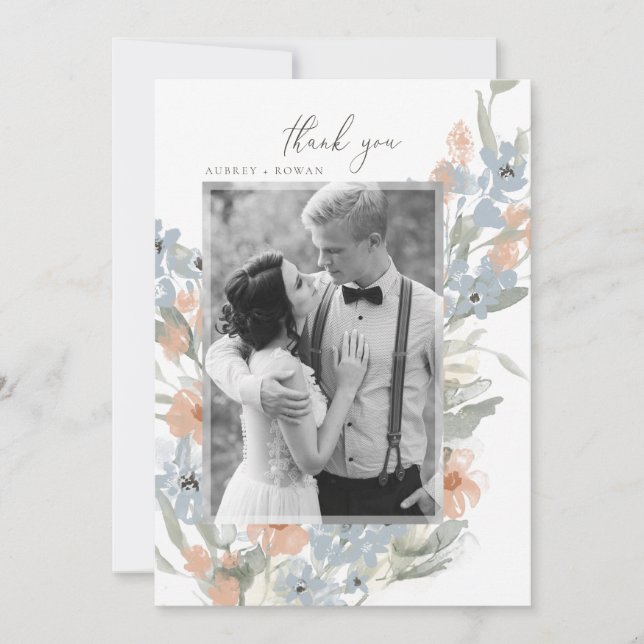 Tarjeta De Agradecimiento El florecimiento de los jardines (Anverso)