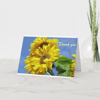 Tarjeta De Agradecimiento El girasol le agradece