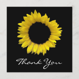 Tarjeta De Agradecimiento El girasol le agradece cardar