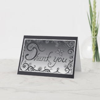 Tarjeta De Agradecimiento El gótico le agradece cardar; -)