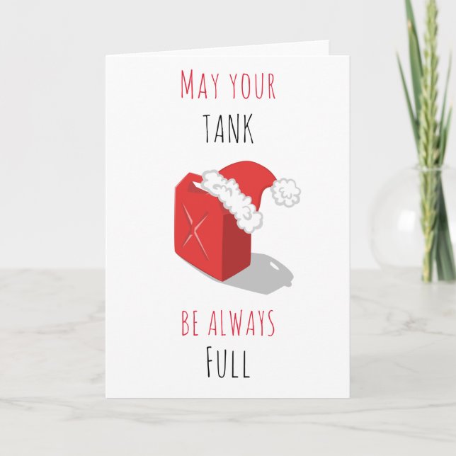 Tarjeta De Agradecimiento El gracioso gas rojo puede hacer que los Navidades (Anverso)