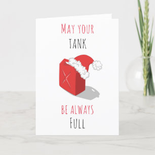 Tarjeta De Agradecimiento El gracioso gas rojo puede hacer que los Navidades