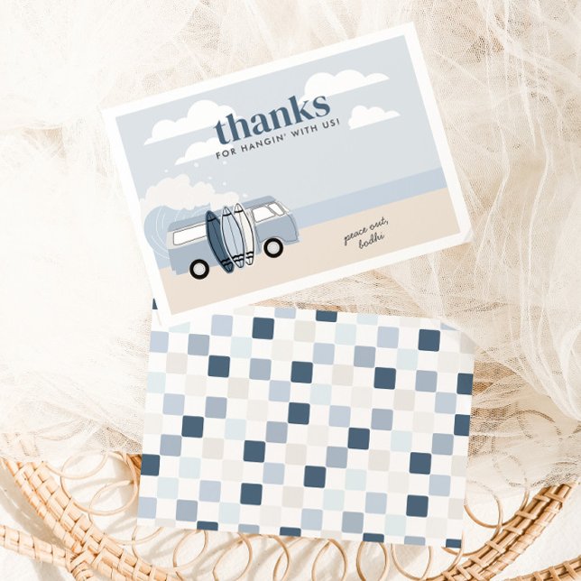 Tarjeta De Agradecimiento El gran cumpleaños de un niño en la playa (Subido por el creador)