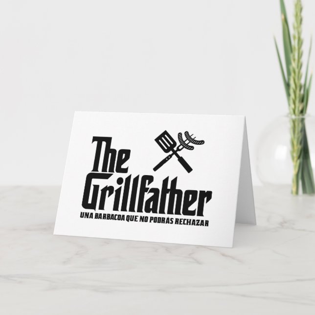 Tarjeta De Agradecimiento El Grillfather (Anverso)