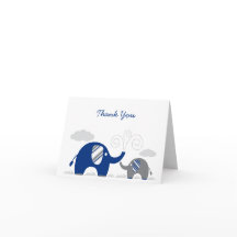 El gris de azules marinos del elefante Baby Shower