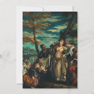 Tarjeta De Agradecimiento El hallazgo de Moisés por Veronese Arte Fino