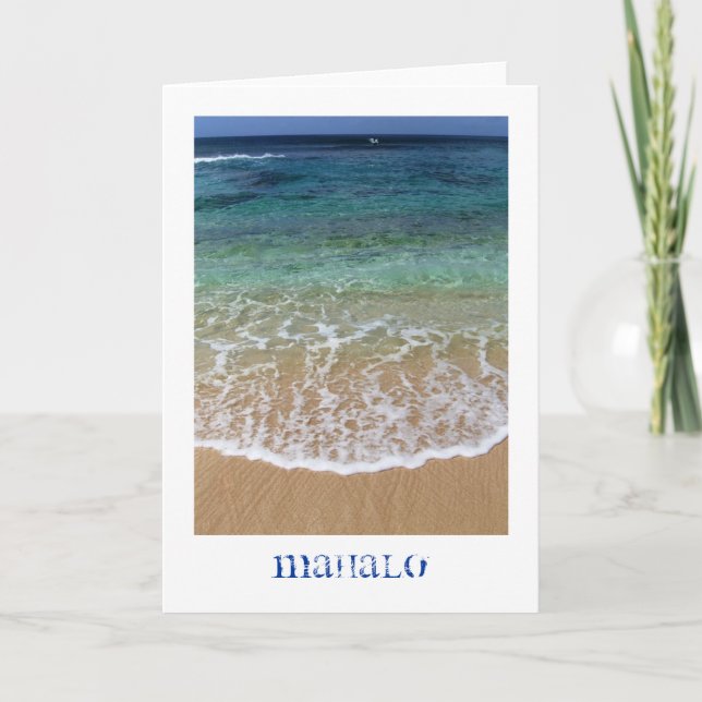 Tarjeta De Agradecimiento El Hawaiian le agradece cardar (Anverso)