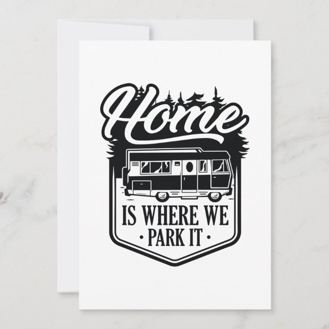 Tarjeta De Agradecimiento El Hogar Es Donde Lo Apartamos (Anverso)