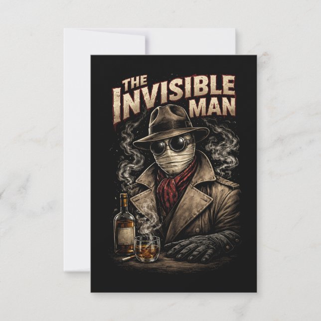 Tarjeta De Agradecimiento El hombre invisible (Anverso)