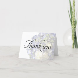 Tarjeta De Agradecimiento El hydrangea azul suave personalizable le agradece