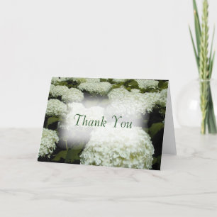 Tarjeta De Agradecimiento El Hydrangea le agradece cardar