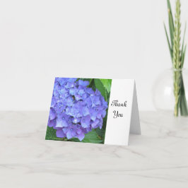 Tarjeta De Agradecimiento El Hydrangea púrpura le agradece